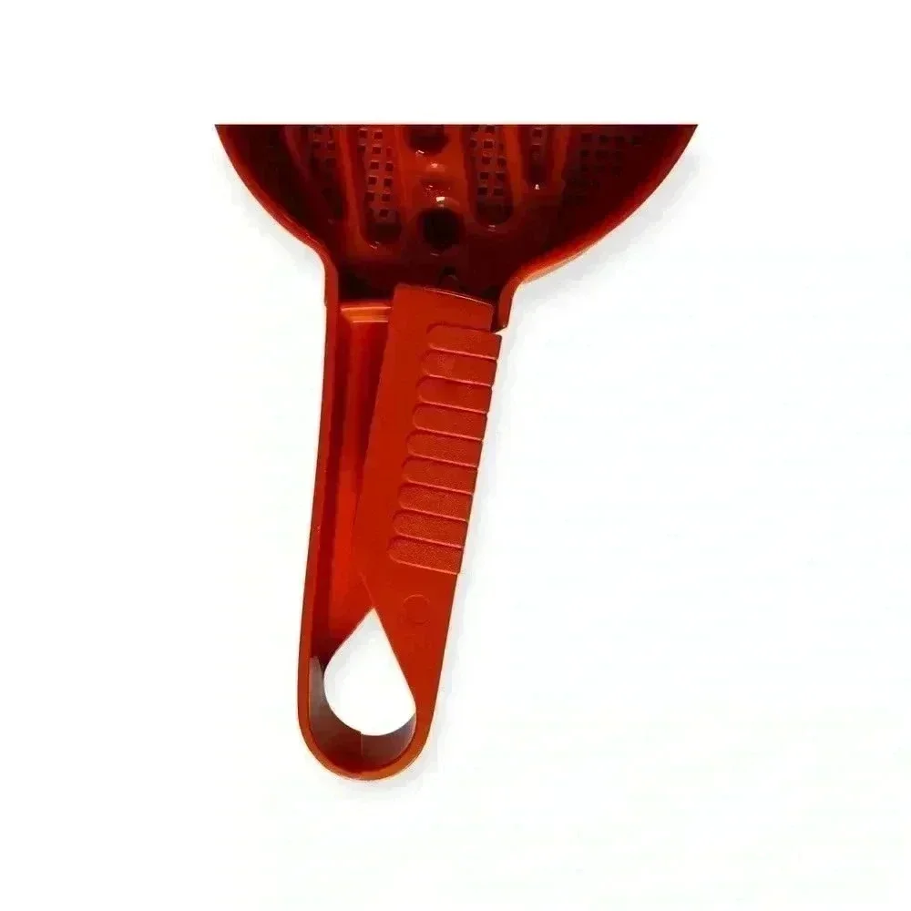 Vintage Tupperware #1689 Orange Sift-It Flour Powder Sugar Sifter Squeeze Handle